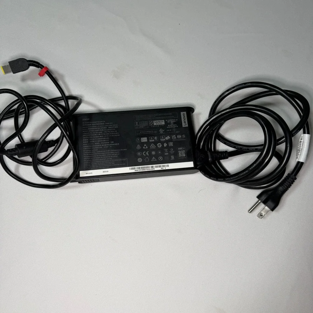 Lenovo 230W AC Adapter Charger ADL230SDC3A 20V 11.5A Slim Tip SA10R16888 02DL142
